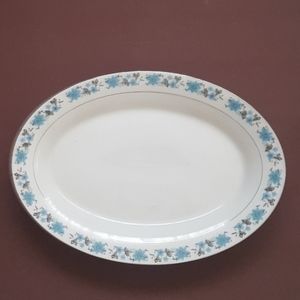 Vintage 90s Floral Serving Dish